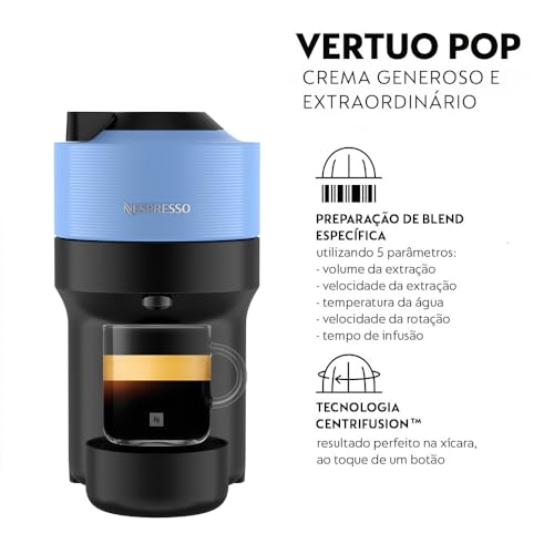 Cafeteira Espresso Nespresso Vertuo Pop Azul Pacífico 110V - Imagem 7