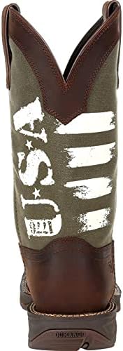 Durango Army Green USA Print Western Boot Size 11(W) | Image 3