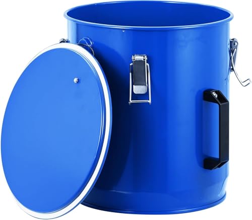 6 Gal Steel Fryer Grease Bucket with Lid and Filter