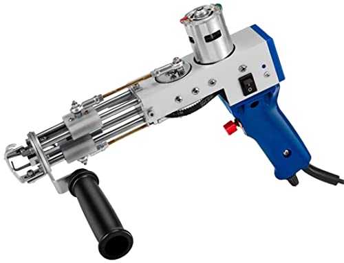 DDCHH Eléctrico Tufting Gun Máquina De Flocado,5-40 Puntadas/S Pistola Eléctrica para Alfombras De 7-19MM, Pila de Corte y Pila de Bucle Máquina de Tejer Alfombras Cover