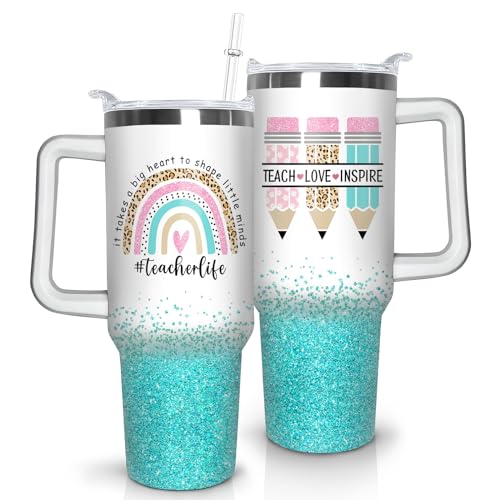 40oz Stainless Steel Teacher Tumbler