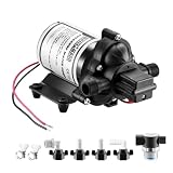 WASSERMANN RV Pump, 12V Self-priming RV Water Pressure Pump 4.0GPM 45PSI with Pressure Switch, for RV Marine Camping Yacht Garden, 12Volt DC Fresh Water Pumps RV Water Pump 2088-554-144 Replacement