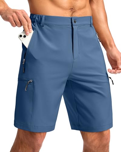 Image of G Gradual Men's Hiking Cargo Shorts 9 inch Quick Dry Lightweight with 4 Pockets
