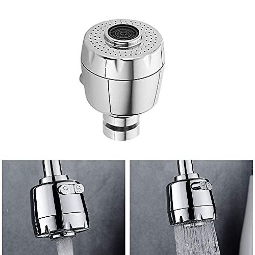 Image of CHONGZFU Flexible Tap Extender for Kitchen Sink - 360 Rotating Faucet Attachment, Splash-Proof, Water-Saving, Easy Installation, Universal Fit Nozzle for Washings 1 Pcs