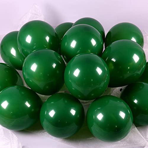 50 Pièces Ballon en Latex Vert foncé,12 Pouces(30cm) Ballon Baudruche Vert foncé de Haute Qualité pour Fêtes