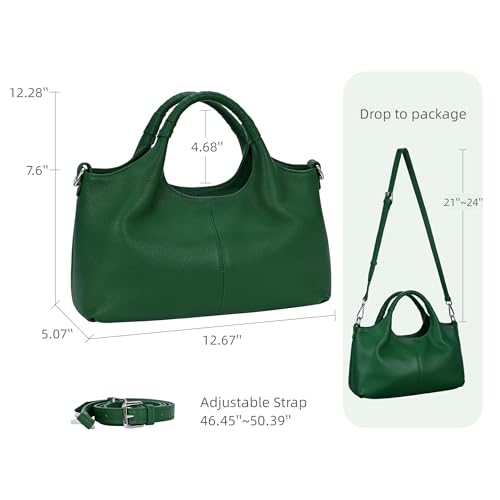 Image of Iswee Leather Satchel Women Purse and Handbag Crossbody Shoulder Bag Hobo