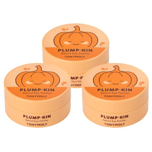 Image of TONYMOLY Plump-kin Retinol Eye Patches for Dark Circles, 3-Pack (90 Pairs)
