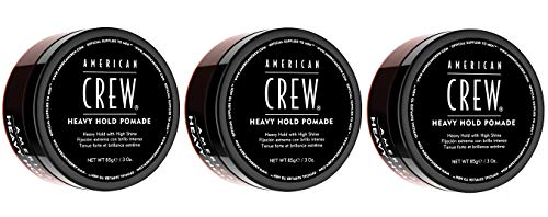 3er American Crew Heavy Hold Pomade Extremer Halt Viel Glanz 85 g