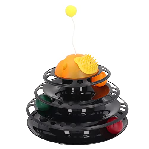 Brinquedo da Bola da Plataforma Giratória do Gato, Brinquedo Removível Durável Interativo do Rolo da