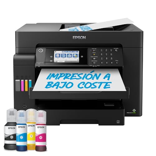 Epson EcoTank ET 16650 A3+ Impresora Wi Fi para impresión, escaneo, Copia, fax, Color Negro