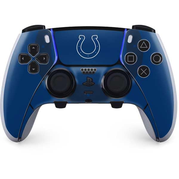 Skinit Decal Gaming Skin Compatible with PS5 DualSense Edge Pro Controller - Officially Licensed NFL Indianapolis Colts Double Vision Design