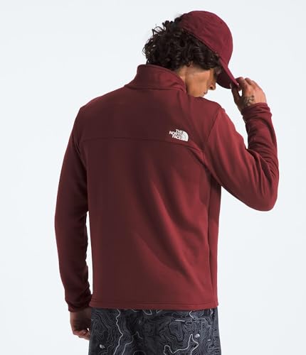 Image of THE NORTH FACE mens Cedar Trail Grid Fleece Quarter Zip Jacket | Cold Weather Top With Durable, Reinforced Bindings