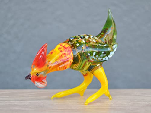 Glass Chicken Rooster New Year Gift Animal Collectible Figurine Rooster Hen Cock In Glass Gift Child Girl Gift Chinese New Year Gift #TOP2