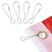 Anley Flag Pole Clip Snaps Hook, Stainless Steel Flagpole Accessories - Compatible with Grommeted Flag - Pack of 4