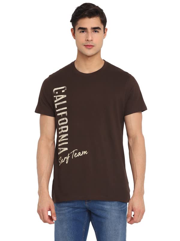 AMERICAN CREW Printed Round Neck T-Shirt for Men