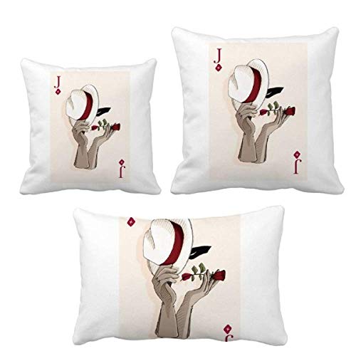 Housse de coussin Diamond J DIYthinker en tissu pour canapé salon