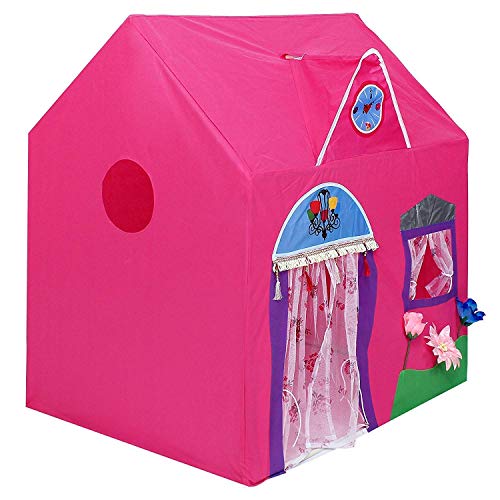 Mishrit Jumbo Size Extremely Light Weight , Water Proof Queen Palace Kids Play Tent House for 10 Year Old Girls and Boys (Queen Palace).
