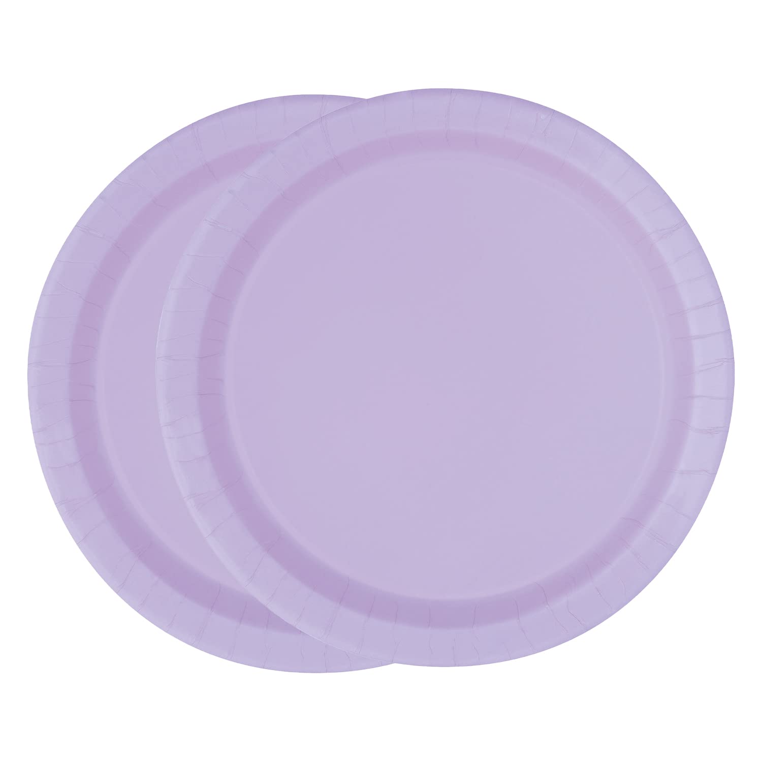 WedDecor 9"(23cm) Round Dessert Plates Disposable Paper Plate Lavender Colour Themed Tableware for Picnics, Wedding, BBQ, Birthday, Anniversary, Baby Shower & Christmas Events, Pack of 16 — image 1