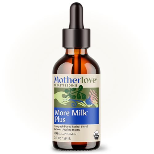 Image of Motherlove More Milk Plus (2 Ounce Tincture) Fenugreek-Based Lactation Supplement to Support Breast Milk Supply—USDA Certified Organic, Vegan, Kosher, Soy-Free
