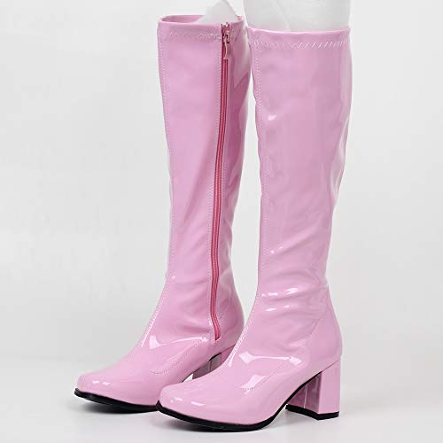 pink gogo boots