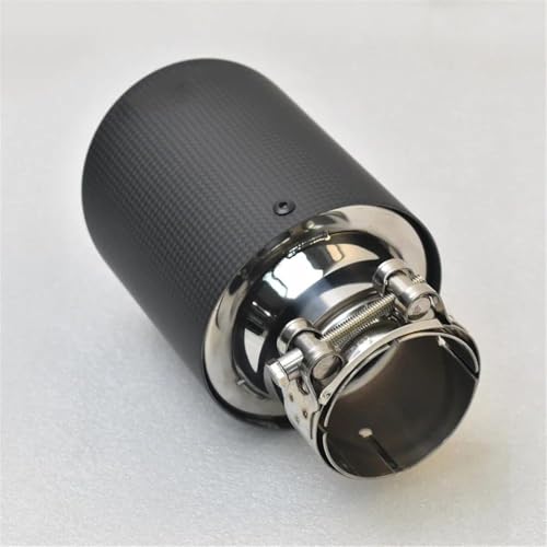 Tuyau d'échappement simple en acier inoxydable et embout silencieux universel 60-114MM