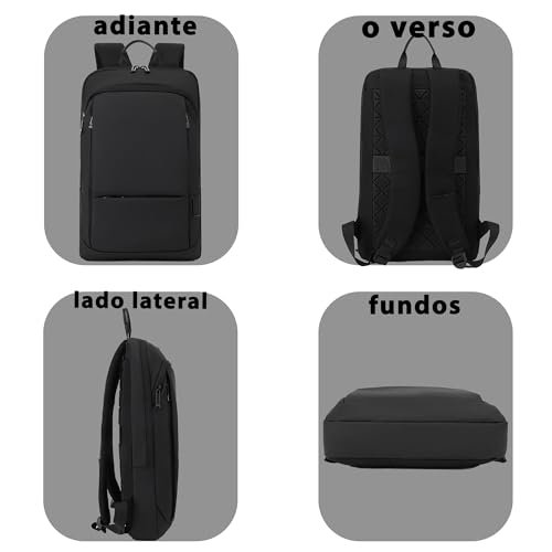 Mochila Masculina Executiva Impermeável para Notebooks de Até 15.6 Polegadas Premium com Backpack