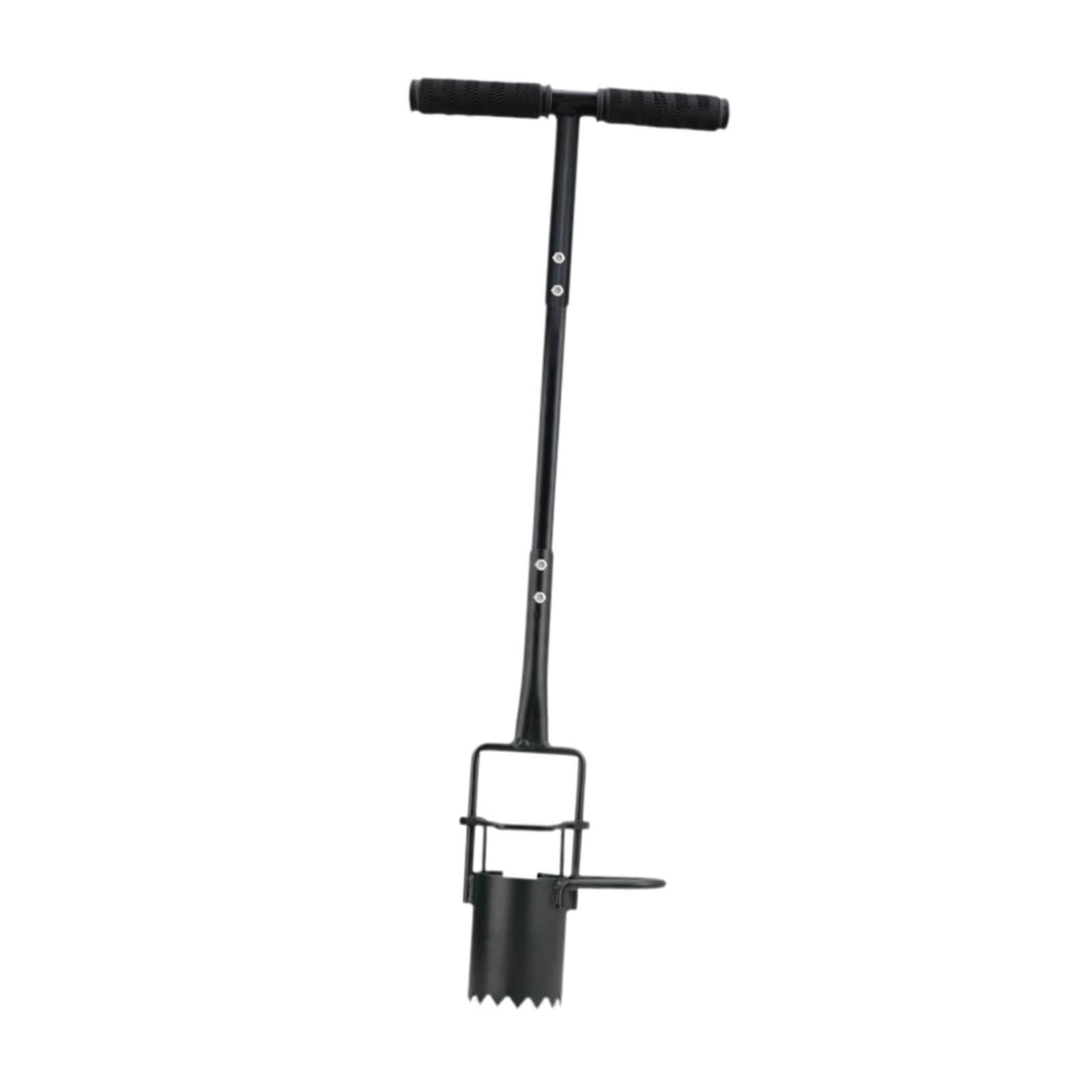 Colcolo Strumento per piantare bulbi da Fiore, piantatore per bulbi, trapiantatore da Giardino con Manico Lungo in Acciaio al Carbonio, piantatore per