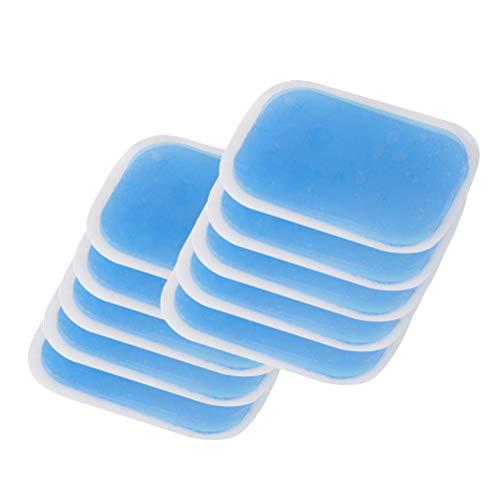 VORCOOL 10pcs Sheet Gel Pads for Abs Toner Gel Pads for Abs Stimulator Replacement Gel Pads Massage