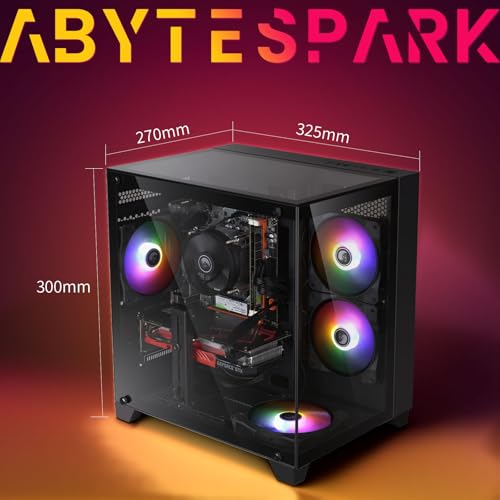 Image of Prebuilt Gaming PC Desktop,Intel Core i7 Business Office Tower Computers PC | RX590 8G Graphics Card, 16GB RAM and 512GB SSD, WiFi, Win11 Home, Suitable for Study,transaction,Entertainment,Gaming, etc.