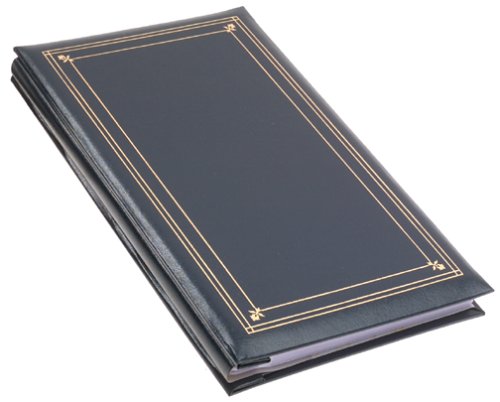 Album de poche Pioneer style postal bleu marine pour un cadeau souvenir