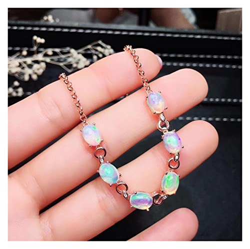 Bracelet élégant en Super Opale 925 véritable éclat luxe
