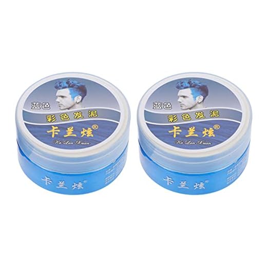 Minkissy 2St Omedelbar Hårfärgning Vax Temporärt Hårvax Hårfärg Vax Hår Pomades Hår Styling Färgläggning Modellering Vax För Män Kvinnor Barn Party Cosplay Blå