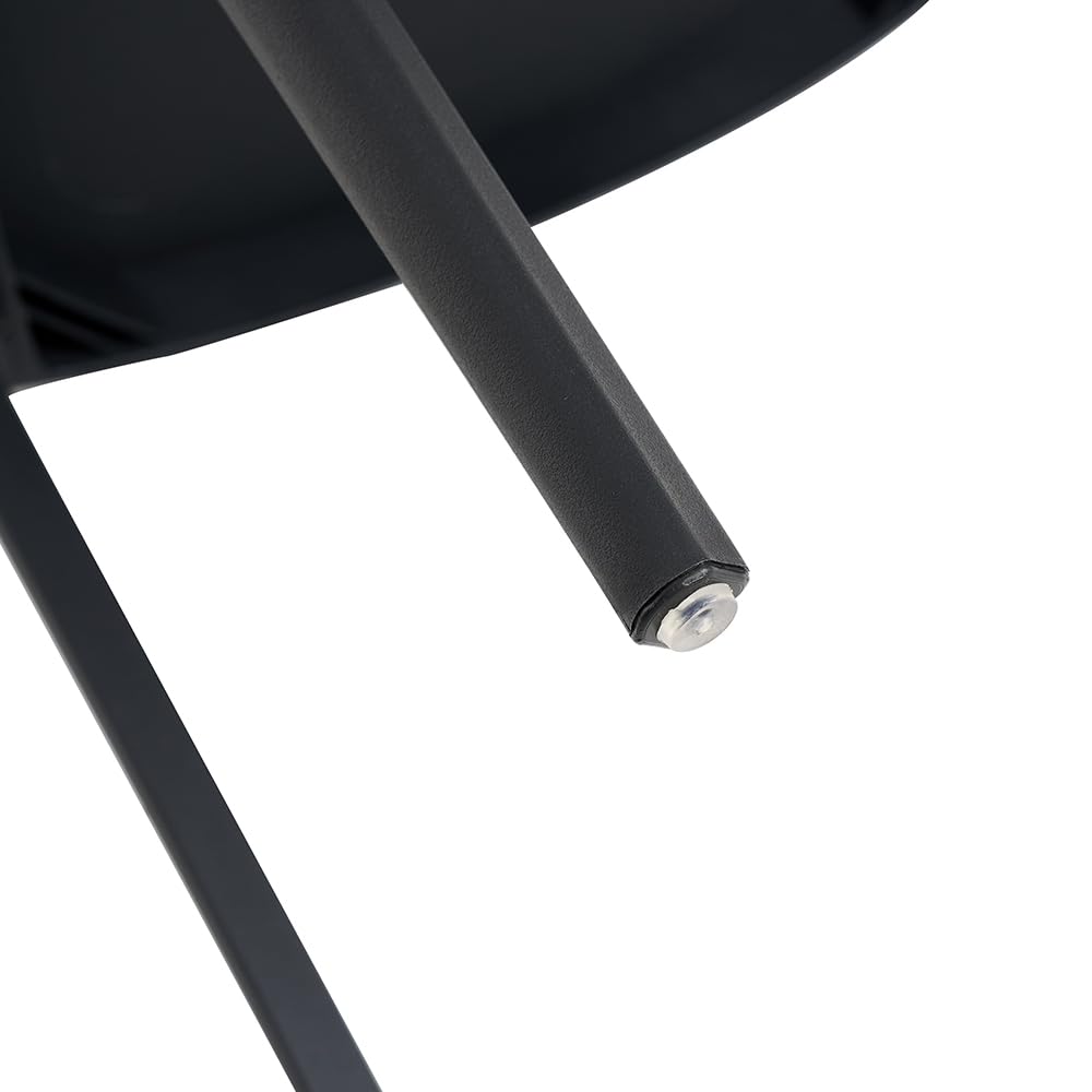 SIEDITI FUORI E DENTRO Sillas de Jardin en polypropylène Avec Fibre de verre, Sillas empilables pour extérieur ou intérieur, Design Moderne et Naturel - Sole (4 Sillas, Negro Antracita)