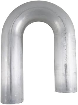 1" OD 180 Deg. 6061 Aluminum Mandrel U-Bend, 16 Gauge - 1.5" Radius, 3" Legs