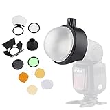 Godox S-R1 & AK-R1 Flash Diffuser Kit, Camera Flash Speedlite Softbox Accessories for Godox V1 AD100PRO AD200PRO V860III V860II V850II TT685II TT685 TT600 TT560II TT520II