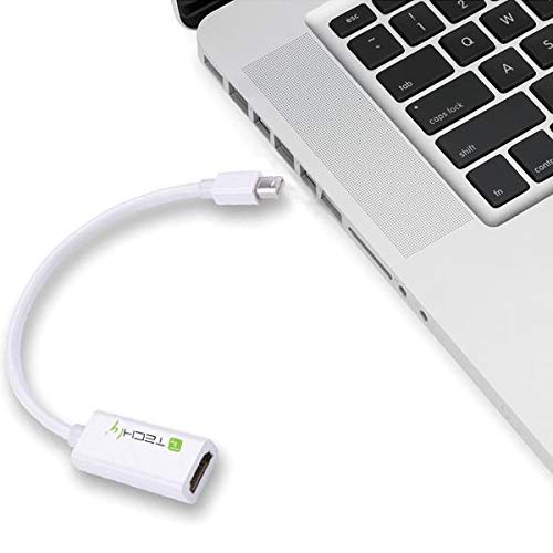 Adaptador Mini DisplayPort a HDMI Techly blanco para conectar portátiles a proyectores 6