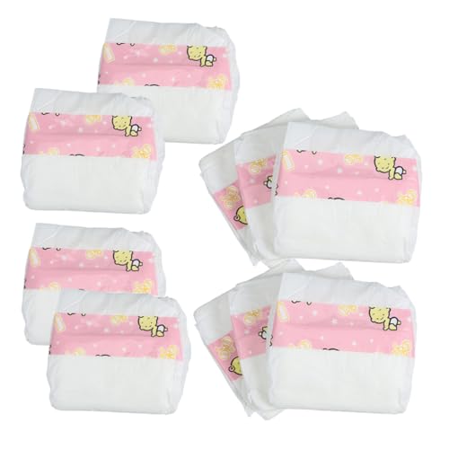 Warmhm Lot de 10 Couches De Poupée 45 Cm pour Garçon Et Filles 18 Pouces, Couches Rechange Réalistes, Accessoires pour Poupées, Jeu D’Imitation,...