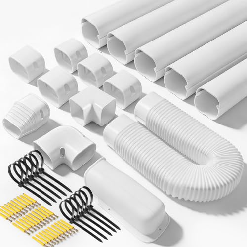 WISSCOOL 4" 10 Ft Mini Split Line Set Cover Set Big by Wisscool - Used condition - US$29.99