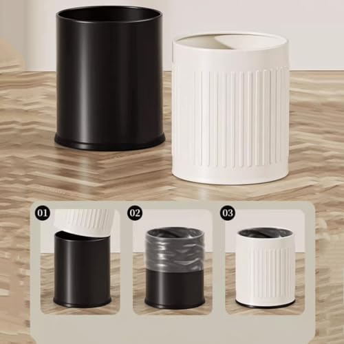 Botes de basura para cocina modernos contenedor interior blanco baño grande 4