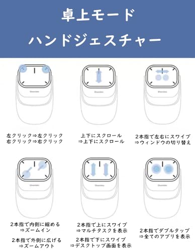 Image of Multi-functional Aerial Mouse, Presentation Tool, Separable, Tabletop Mode, Air Mode, Windows and Mac Compatible, Touchpad Function, USB Rechargeable, Ultra Lightweight, Small Mouse, Wireless, DPI