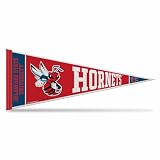 Rico Industries NCAA Delaware State Hornets 12" x 30" Felt Wall Décor Pennant - Great for Home/Bed Room/Man Cave Décor