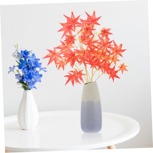 Branches de feuilles d'érable simulées de 8 pièces pour bricolage - 6