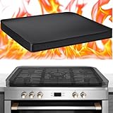 Acellegic Full-Edge Fireproof Gas Stove Top Covers Foldable Waterproof Anti Dust for Kitchen Gas Burners, Washable Stove Guard Top Protector (30 x 21 Inch)