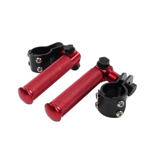 Repose-pieds moto CNC rouge Bacar pliables de course haute précision - 4