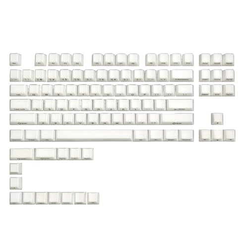 Teclas translúcidas de 101 piezas con perfil original para teclados mecánicos