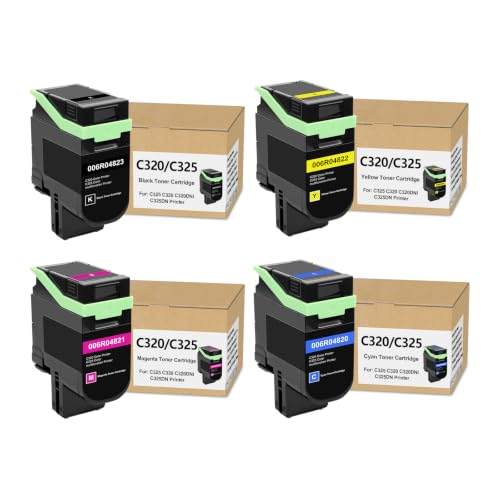 Image of C320 C325 Toner Cartridges 4-Pack,006R04820 006R04821 006R04822 006R04823
