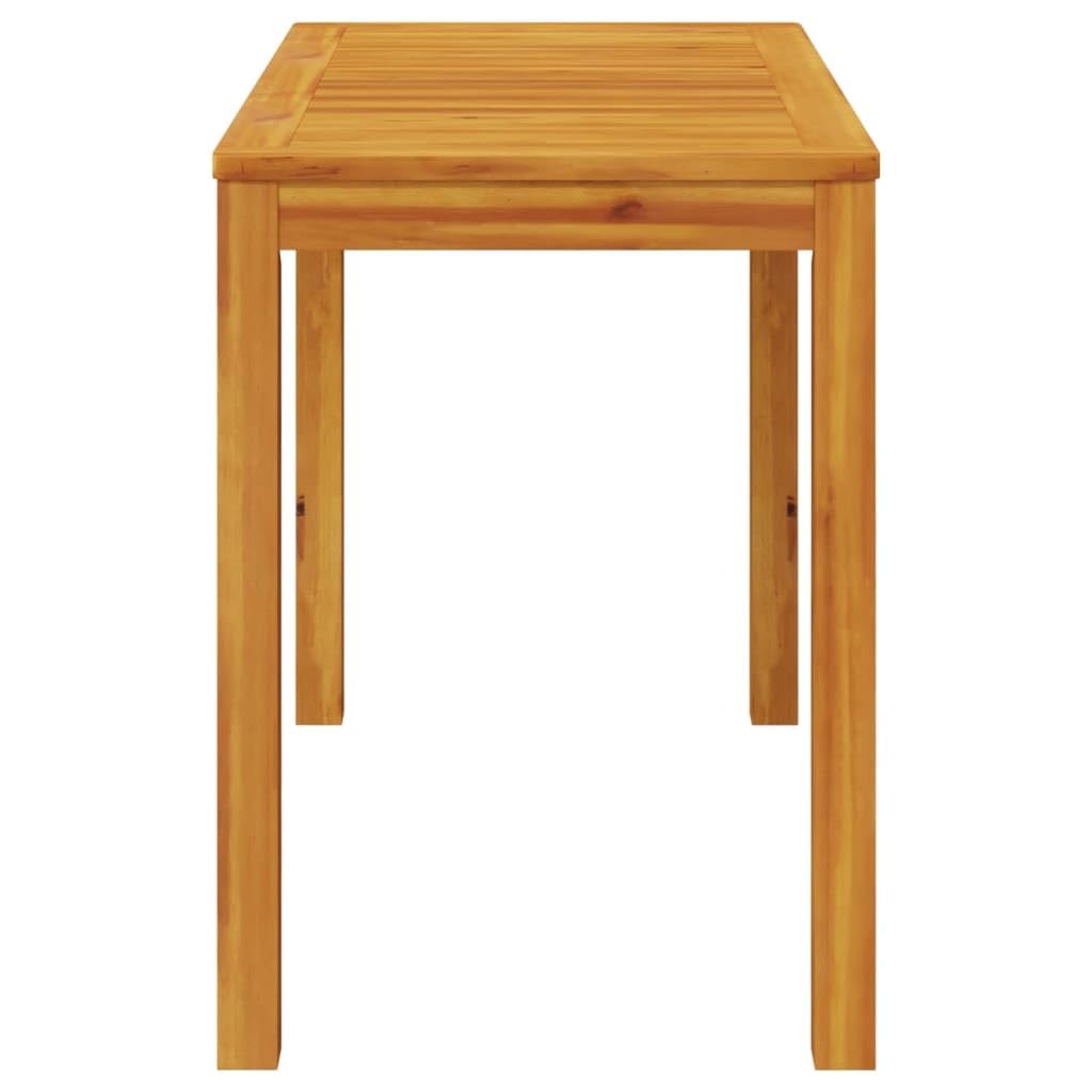 LAPOOH Tavolo da pranzo da giardino in legno massello di acacia 110 x 55 x 75 cm, set tavolo e sedie da giardino, tavolo terrazza esterna e sedie, set terrazza, mobili da giardino esterno - 366368