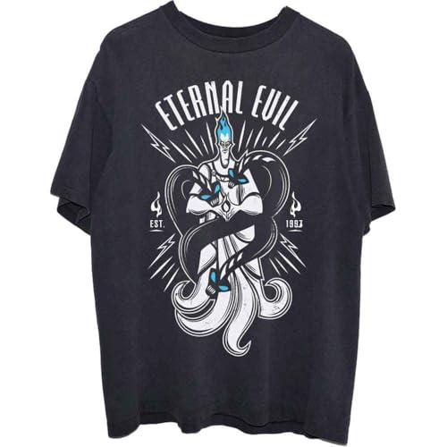 Image of Disney T Shirt Hercules Hades Eternal Evil Logo Official Unisex Black L