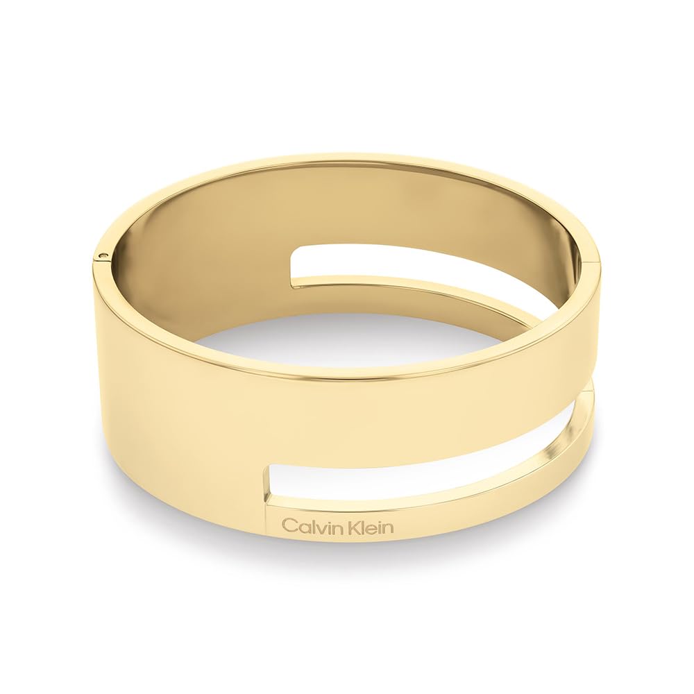 Calvin Klein Womens Calvin Klein Gold Plated Bangle