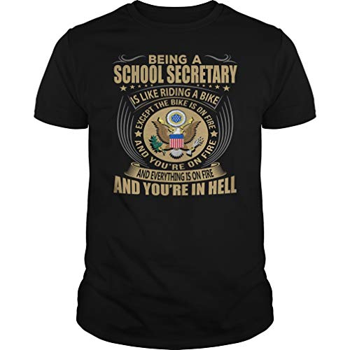 ZCSDWC Being a School Secretary Tshirts Camisetas y Tops(Small)